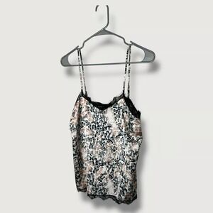 Robertson and Rodeo Gray Peach Animal Print Cami Size Small